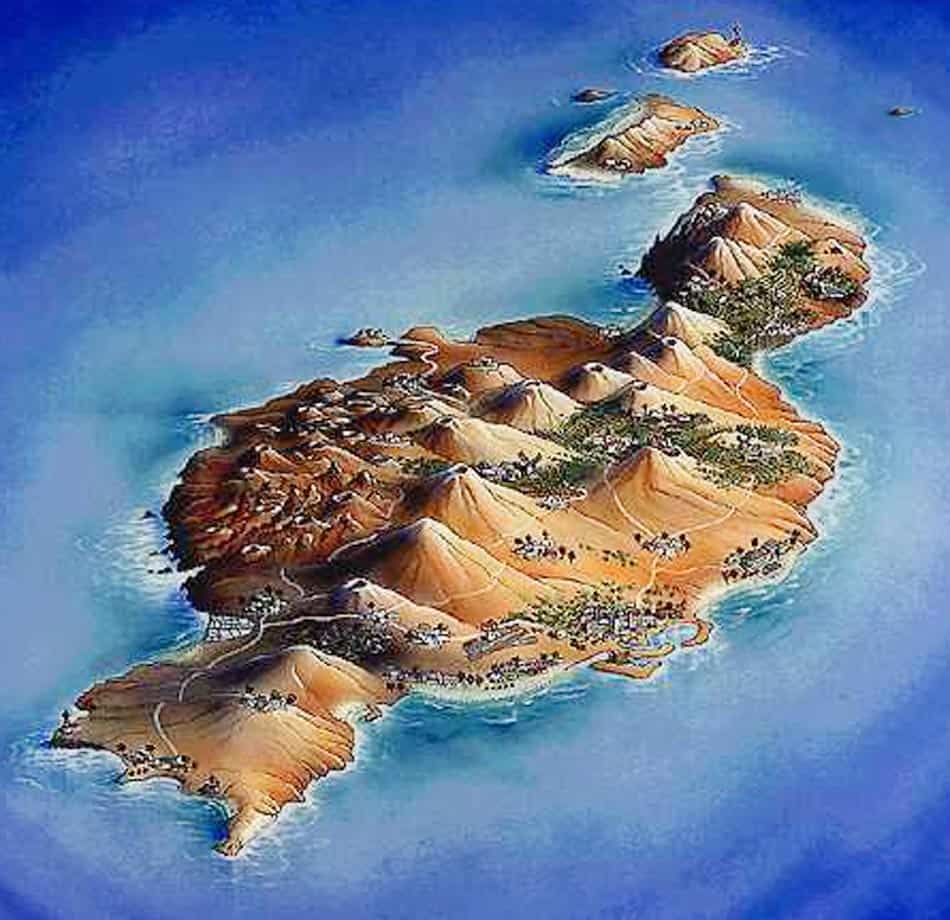 Mapa volcanes Lanzarote