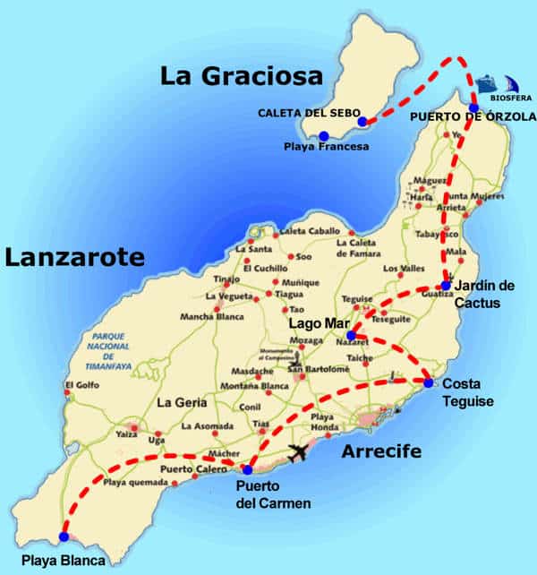 mapa la graciosa