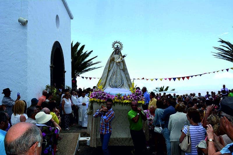 celebracion de la Virgen de las Nieves
